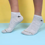 Cotton Men And Women Solid Ankle Length Socks  Sjw-2013, Assorted