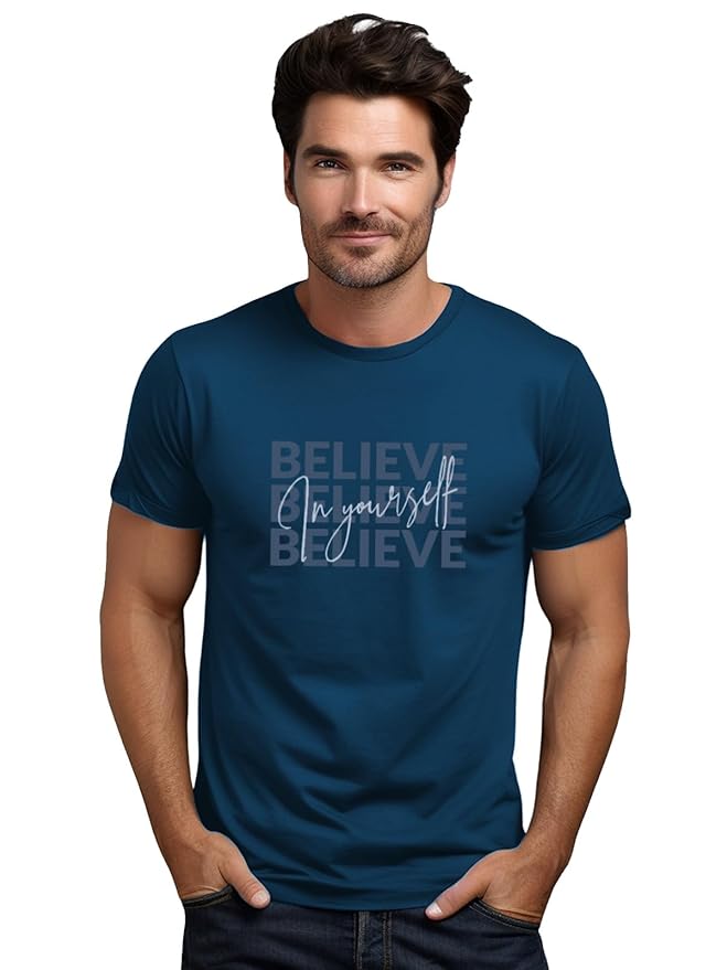 Tshirt for Men | Printed T Shirt for Men | 100% Cotton Regular Fit T-Shirt |Printed T Shirt