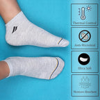 Cotton Men And Women Solid Ankle Length Socks  Sjw-2013, Assorted