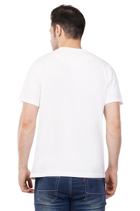 Cotton T-Shirt with Regular Fit Short Sleeve Stretchable Comfortable Good for Sports Wear