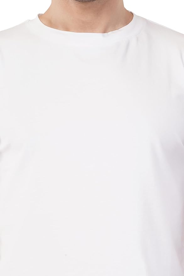 Cotton T-Shirt with Regular Fit Short Sleeve Stretchable Comfortable Good for Sports Wear