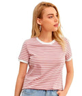 Dream Beauty Fashion Women's Half Sleeve Round Neck Printed