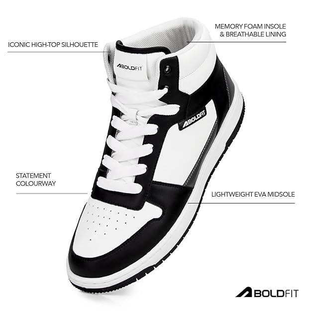 Boldfit Sneakers for Man Lightweight Shoes for Men Comfortable Sneakers for Men Casual Shoes Mens Soft Cushion Insole Lace Up Casual Boys Shoe Sneaker ZeonX
