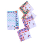 Soft Cotton Hankies for Woman | Hankies for Girls | White Border Ladies Hanky | Skin Care Hanky for Girls