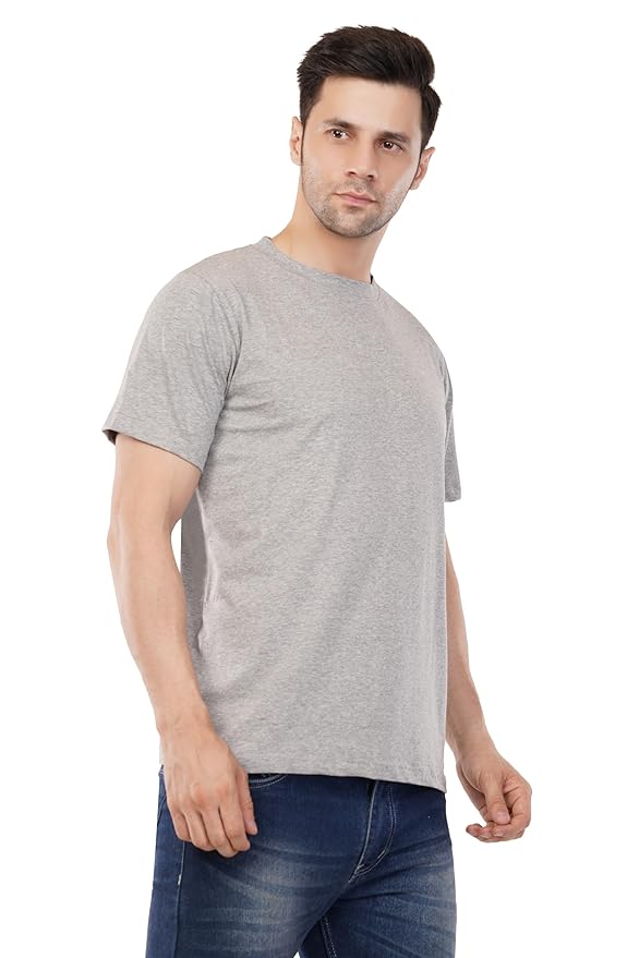 Premium Cotton Unisex T-Shirt Combo Pack of 4 Tees Regular Fit Short Sleeve Stretchable Comfortable Sports Regular Wear Tshirts