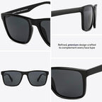 Vincent Chase By Lenskart | Full Rim Square | Polarized Stylish Sunglasses | 100% UV Protected | For Men & Women