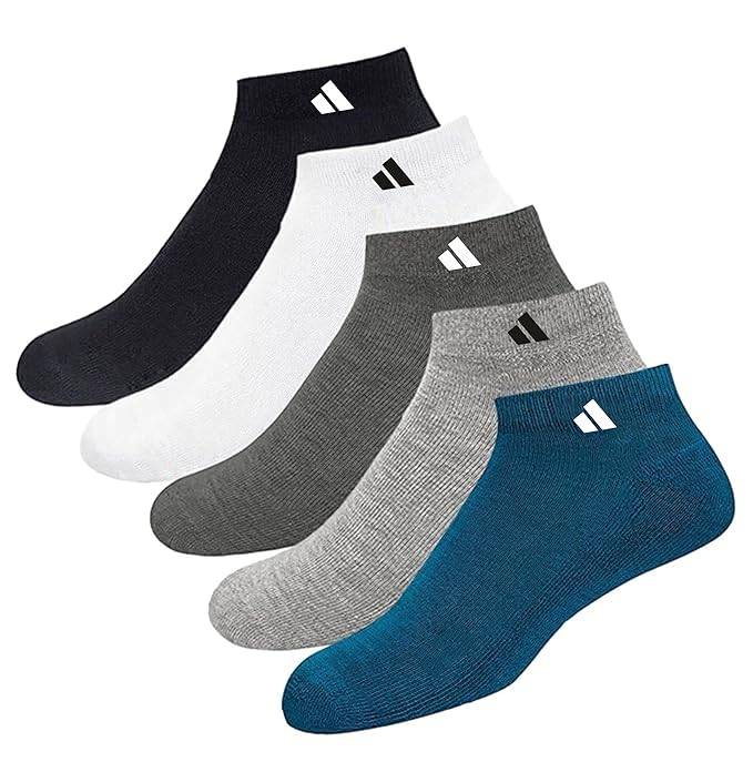 Cotton Men And Women Solid Ankle Length Socks  Sjw-2013, Assorted