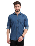 Men's Cotton Regular Fit Casual Denim Shirt